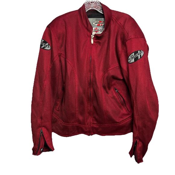 Joe Rocket Motorcycle Red Mesh Padded Jacket No Liner Women’s Size XL - Picture 1 of 7